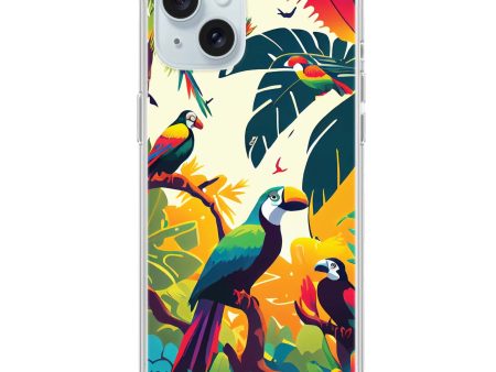 Tropical birds iPhone 15 Plus Ultra Clear Case Fashion