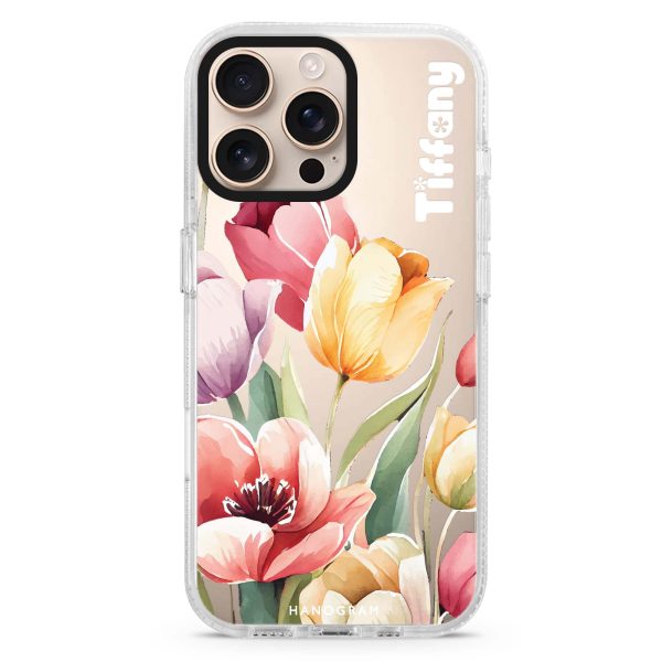 Watercolor tulip iPhone 15 Pro Ultra Clear Case Supply