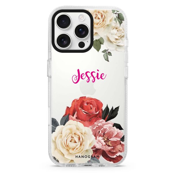 Vintage Floral iPhone 15 Pro Ultra Clear Case For Discount