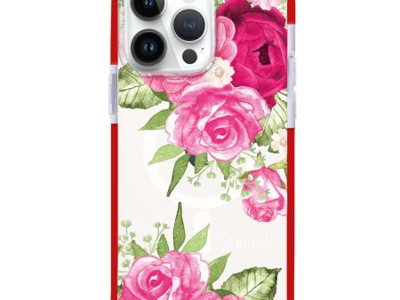 Watercolor Rose iPhone 15 Pro Max MagSafe Compatible Ultra Shockproof Case Online