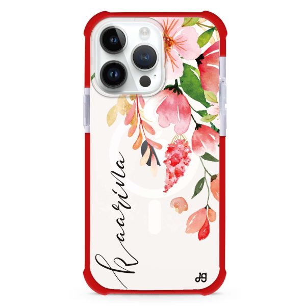 Watercolor Blossom iPhone 15 Pro Max MagSafe Compatible Ultra Shockproof Case Supply