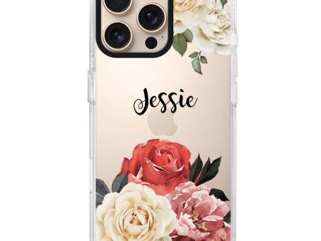 Vintage Floral iPhone 15 Pro Ultra Clear Case For Discount