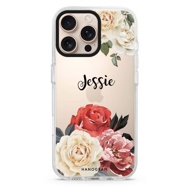 Vintage Floral iPhone 15 Pro Ultra Clear Case For Discount