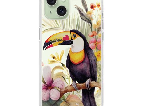 Tropical bird iPhone 15 Ultra Clear Case Online Sale