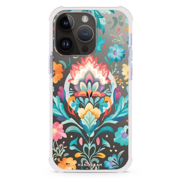 Watercolor Floral iPhone 15 Pro Max MagSafe Compatible Ultra Shockproof Case Cheap