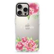 Watercolor Paeonia iPhone 15 Pro Ultra Clear Case Hot on Sale