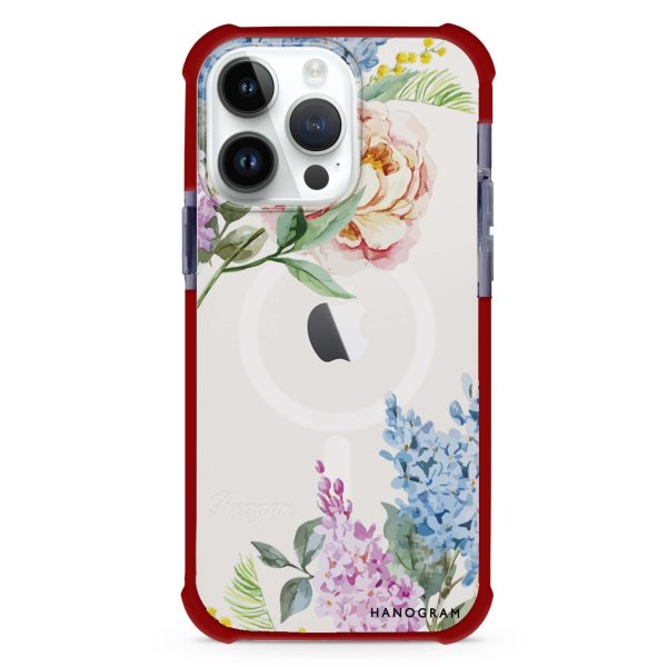 Tropical Floral iPhone 15 Pro Max MagSafe Compatible Ultra Shockproof Case Online now