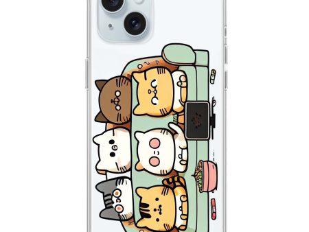 TV Cats iPhone 15 Plus Ultra Clear Case Online Sale