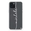 Vertical Handwritten iPhone 15 Ultra Clear Case For Cheap