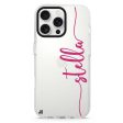 Vertical Script Handwritten Custom iPhone 15 Pro Ultra Clear Case Hot on Sale