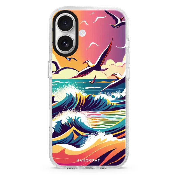 Waves & seagulls iPhone Ultra Clear Case Hot on Sale