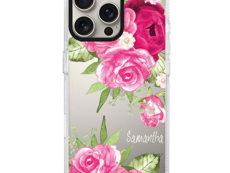 Watercolor Rose iPhone 15 Pro Ultra Clear Case Sale