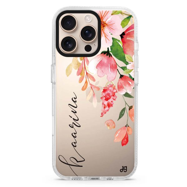 Watercolor Blossom iPhone 15 Pro Ultra Clear Case Fashion