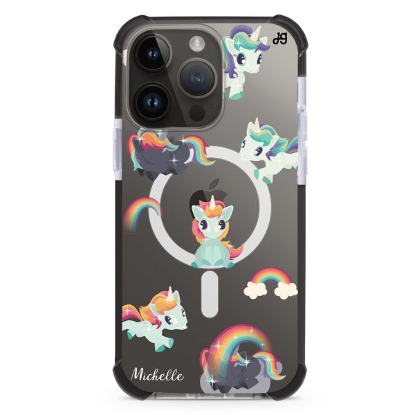 Unicorn Night iPhone 15 Pro Max MagSafe Compatible Ultra Shockproof Case For Discount