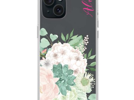 Vintage Flowers iPhone 15 Ultra Clear Case Online now