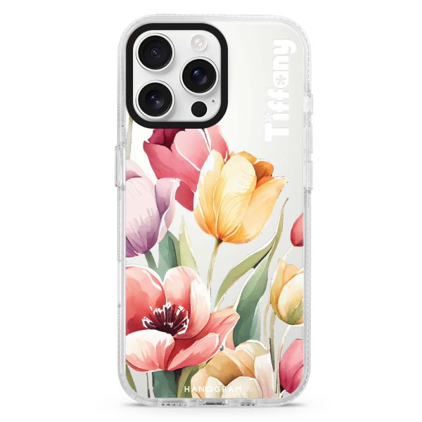 Watercolor tulip iPhone 15 Pro Ultra Clear Case Supply