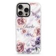 White Marble & Flower iPhone 15 Pro Ultra Clear Case Hot on Sale