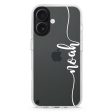 Vertical Script Handwritten Custom iPhone Ultra Clear Case For Sale