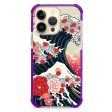 Waves & Flowers iPhone 15 Pro Max MagSafe Compatible Ultra Shockproof Case Hot on Sale