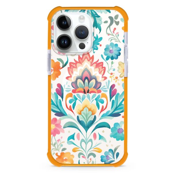 Watercolor Floral iPhone 15 Pro Max MagSafe Compatible Ultra Shockproof Case Cheap