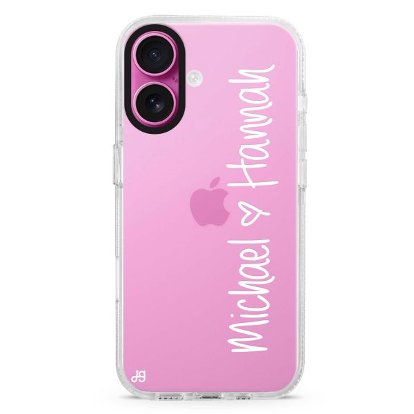 Vertical Names iPhone Ultra Clear Case Online now