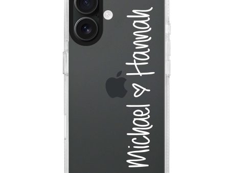 Vertical Names iPhone Ultra Clear Case Online now