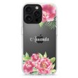 Watercolor Paeonia iPhone 15 Pro Ultra Clear Case Hot on Sale