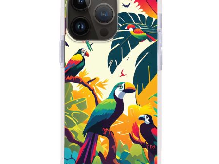 Tropical birds iPhone 15 Pro Max MagSafe Compatible Ultra Shockproof Case Online Sale