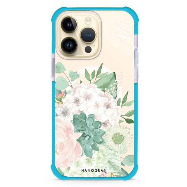 Vintage Flowers iPhone 15 Pro Max MagSafe Compatible Ultra Shockproof Case Hot on Sale