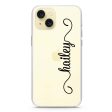 Vertical Cursive Handwritten iPhone 15 Plus Ultra Clear Case Supply