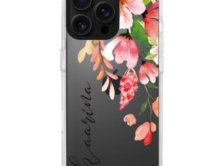 Watercolor Blossom iPhone 15 Pro Ultra Clear Case Fashion