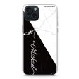 White And Black Marble iPhone 15 Ultra Clear Case Fashion