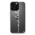 Vertical Handwritten iPhone 15 Pro Ultra Clear Case Sale