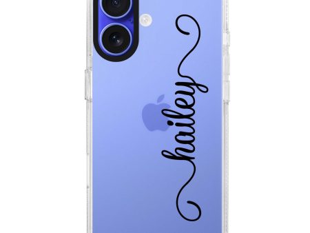 Vertical Cursive Handwritten iPhone Ultra Clear Case For Cheap