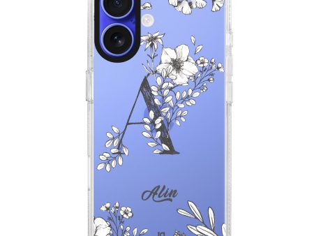 Vintage Floral Monogram iPhone Ultra Clear Case For Discount