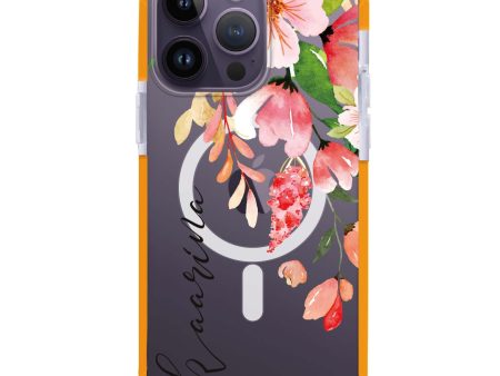 Watercolor Blossom iPhone 15 Pro Max MagSafe Compatible Ultra Shockproof Case Supply