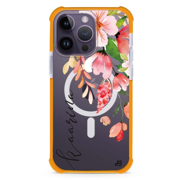 Watercolor Blossom iPhone 15 Pro Max MagSafe Compatible Ultra Shockproof Case Supply