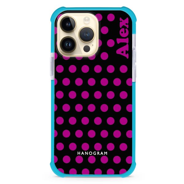 Wave Dots iPhone 15 Pro Max MagSafe Compatible Ultra Shockproof Case Fashion