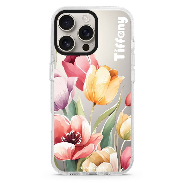 Watercolor tulip iPhone 15 Pro Ultra Clear Case Supply