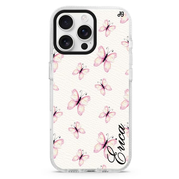 Vintage Butterfly iPhone 15 Pro Ultra Clear Case on Sale