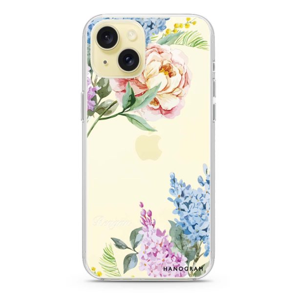 Tropical Floral iPhone 15 Ultra Clear Case For Cheap