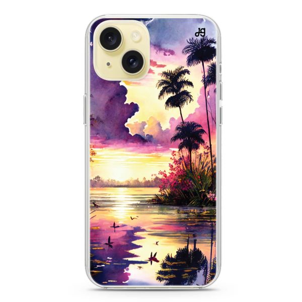 Tropical rainforest iPhone 15 Plus Ultra Clear Case Online Hot Sale