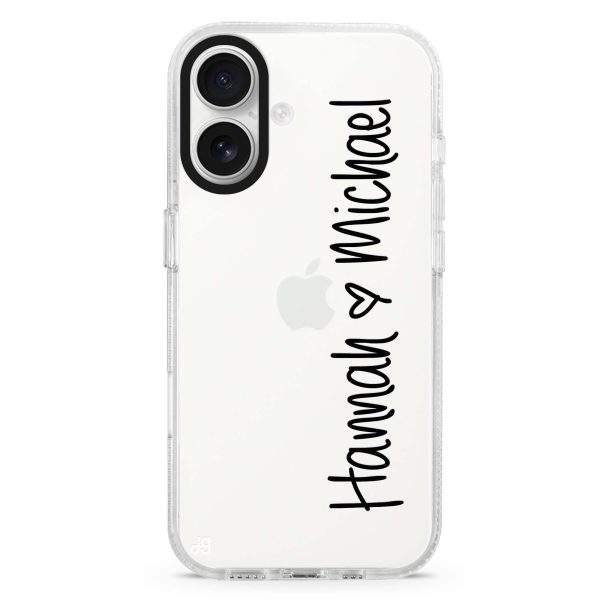 Vertical Names iPhone Ultra Clear Case Online now