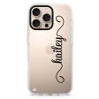 Vertical Cursive Handwritten iPhone 15 Pro Ultra Clear Case Online now