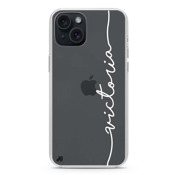 Vertical Handwritten II iPhone 15 Ultra Clear Case Online Sale