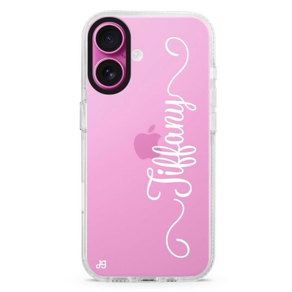 Vertical Cursive Handwritten iPhone Ultra Clear Case For Cheap