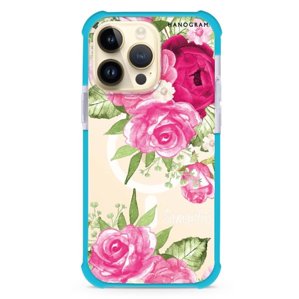 Watercolor Rose iPhone 15 Pro Max MagSafe Compatible Ultra Shockproof Case Online