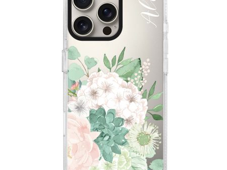 Vintage Flowers iPhone 15 Pro Ultra Clear Case Fashion