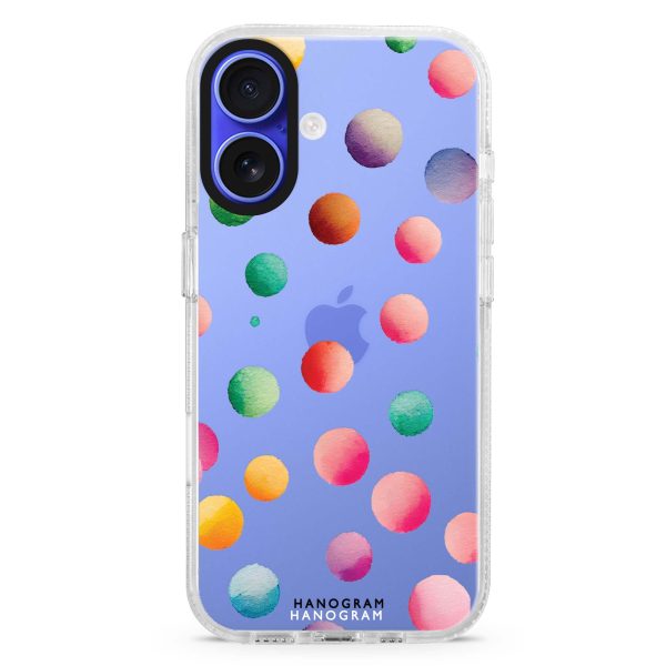 Watercolour Polka Dot iPhone Ultra Clear Case Online Hot Sale