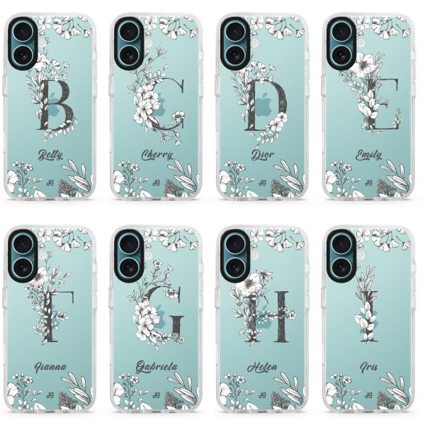 Vintage Floral Monogram iPhone Ultra Clear Case For Discount